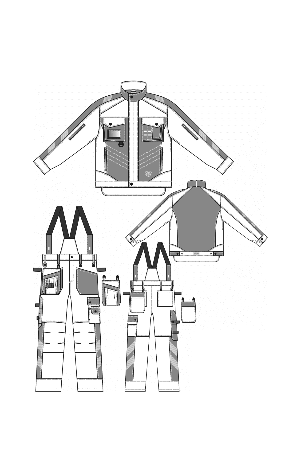 68809 Костюм "Прогресс" темно-синий с васильком  Летняя спецодежда  размер 52-54/182-188  - Вид №6