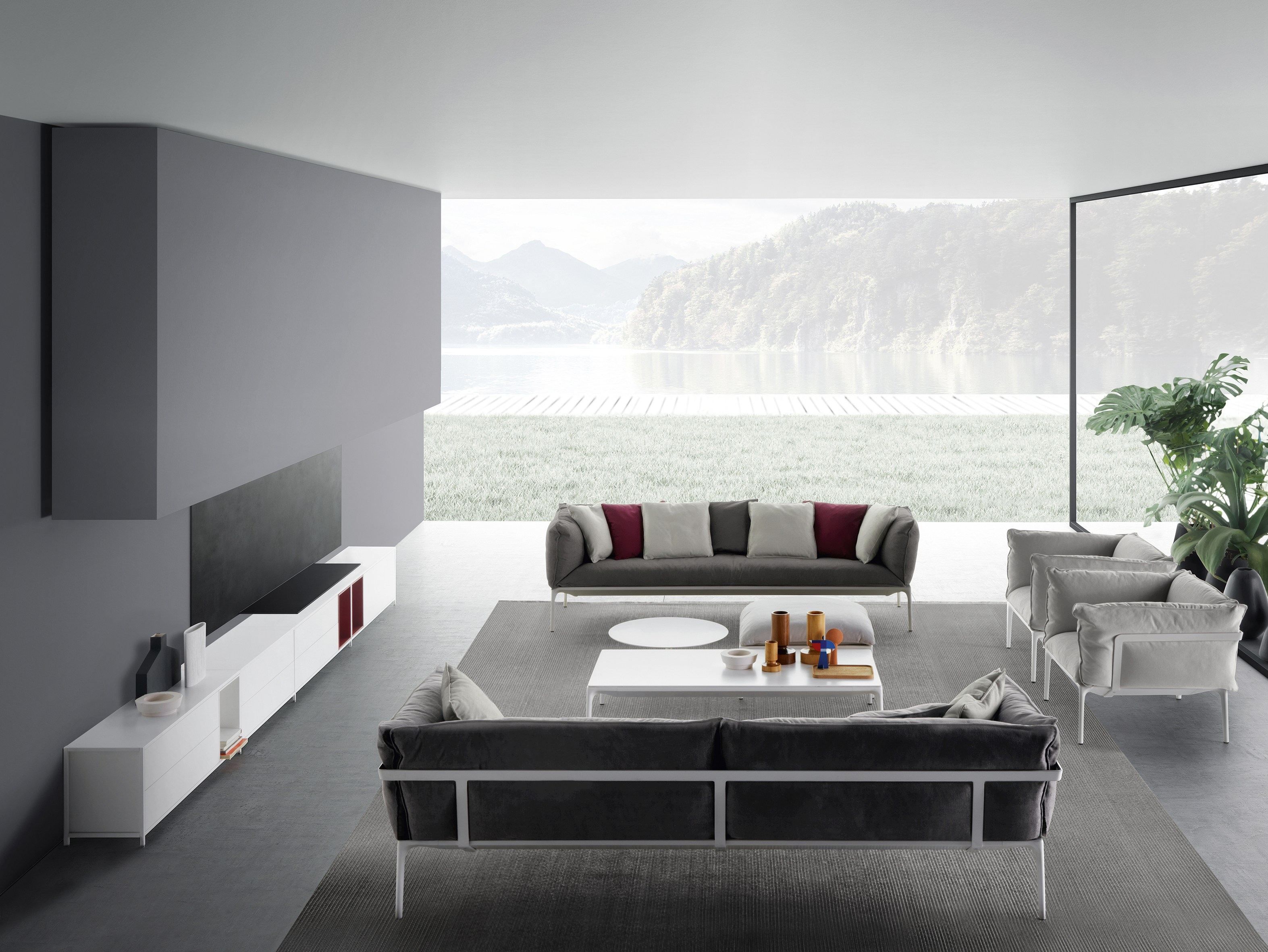 Тканевое кресло с подлокотниками MDF Italia Yale ARCH-00097318 - Вид №1