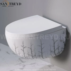 S511.405 Подвесной унитаз настенный Белый A. e T. Italia OVAL Италия