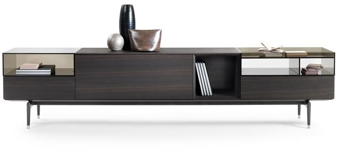 Flexform Комод из дерева и стекла с откидными дверцами sun-id-1467490 - Вид №5