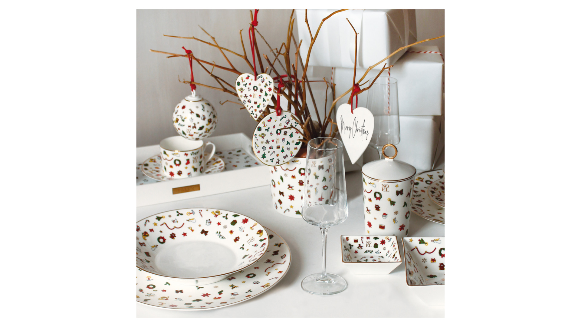 10668236 Taitu Салатник Taitu "Новый год" 32см Фарфор  - Вид №1