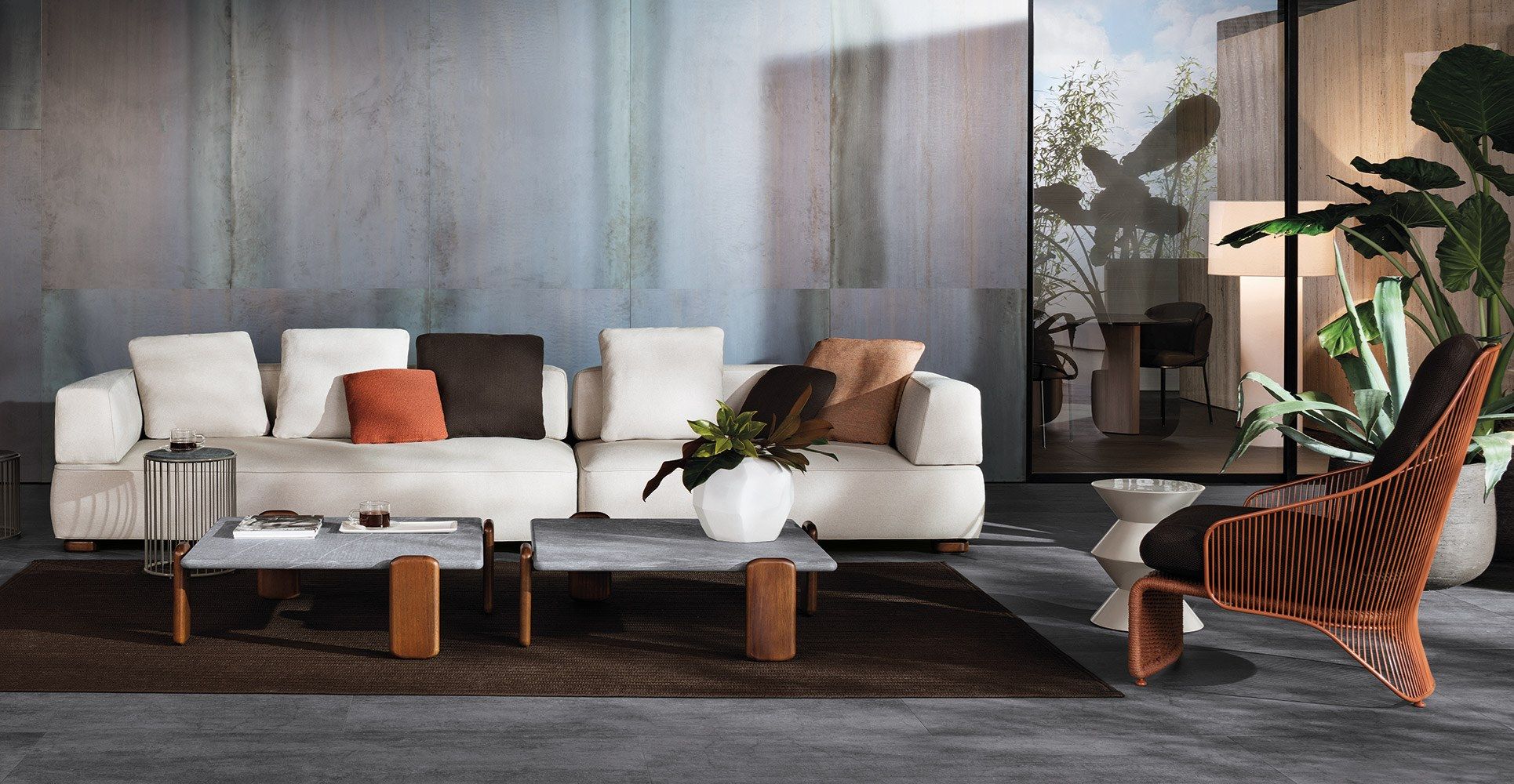 Секционная ткань открытый диван Minotti ARCH-00087721 - Вид №11