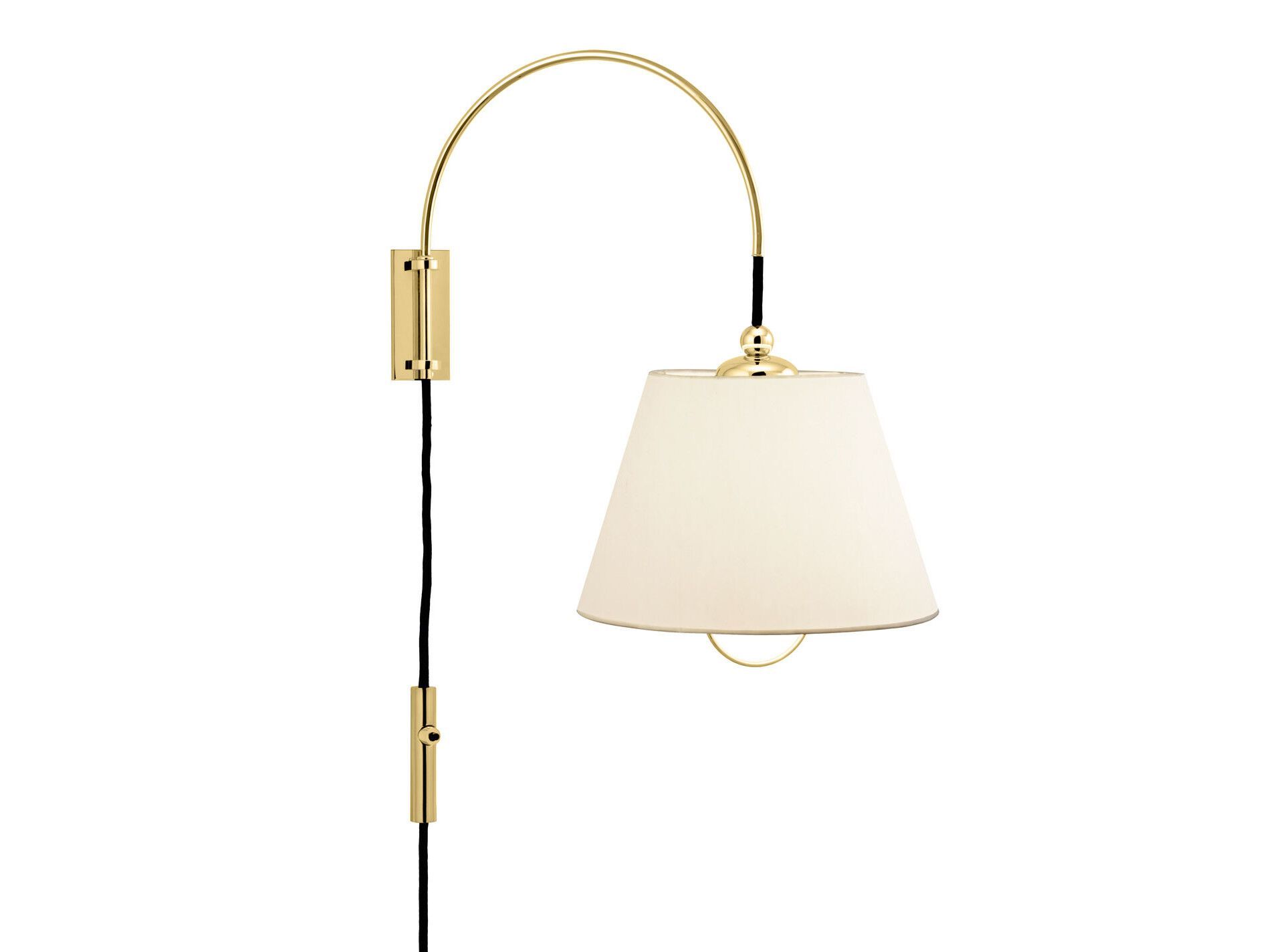 Настенный светильник из металла и шелка Kalmar REIBE ARCH-00006358