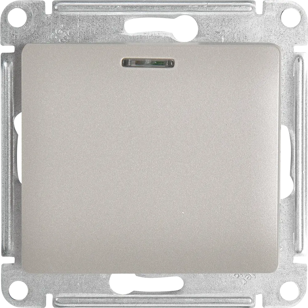 Schneider Electric Glossa — встраиваемый выключатель с подсветкой 84730752 STLM-0054190 - Вид №1