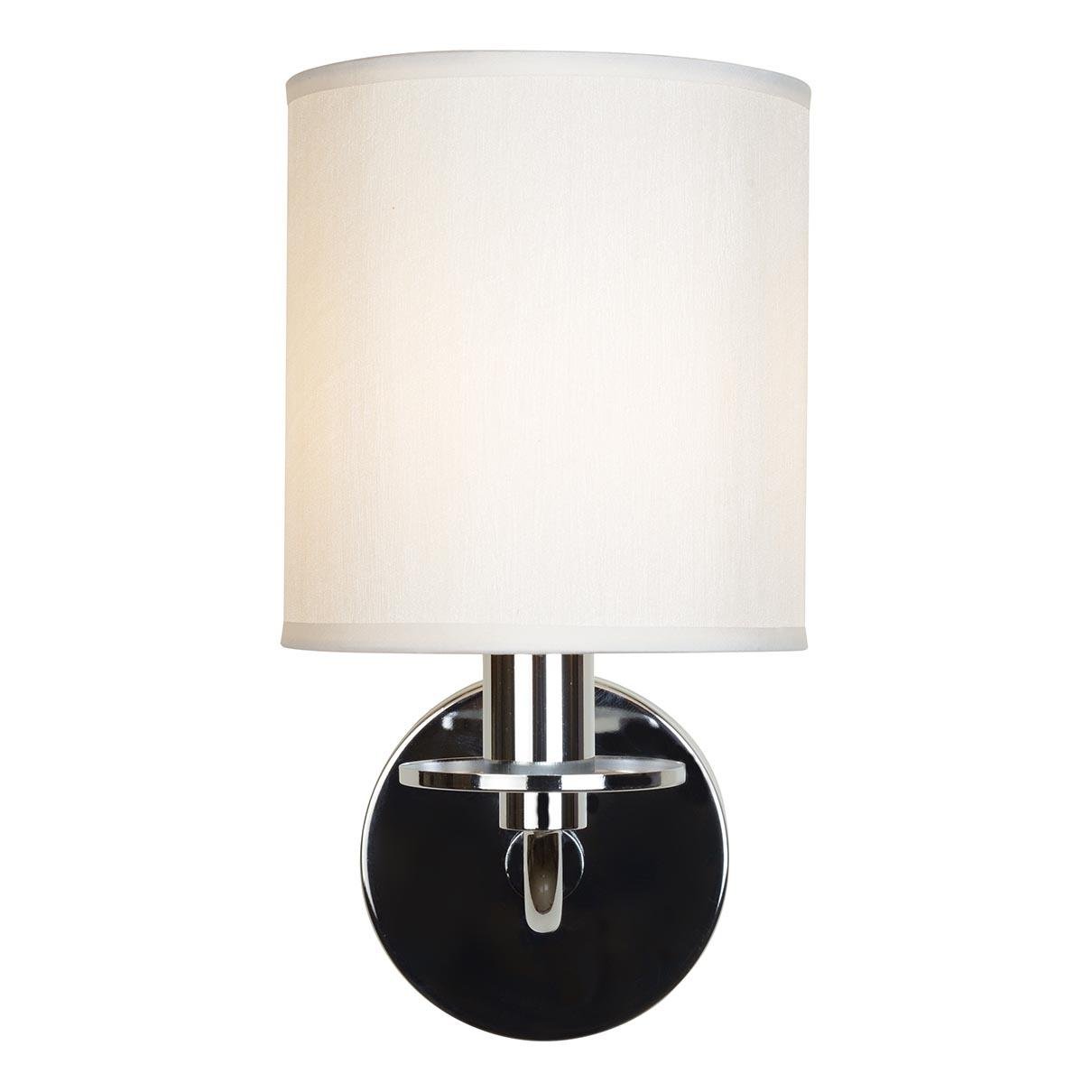 Бра металлическое с абажуром белое Joy RM003/1W CR ILAMP JOY 00-3949112 Белый;серебро - Вид №1