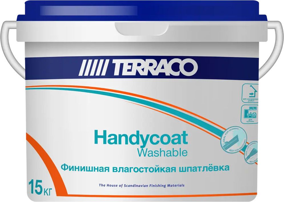 Финишная шпатлёвка Terraco Handycoat Washable для идеального выравнивания стен 83000330