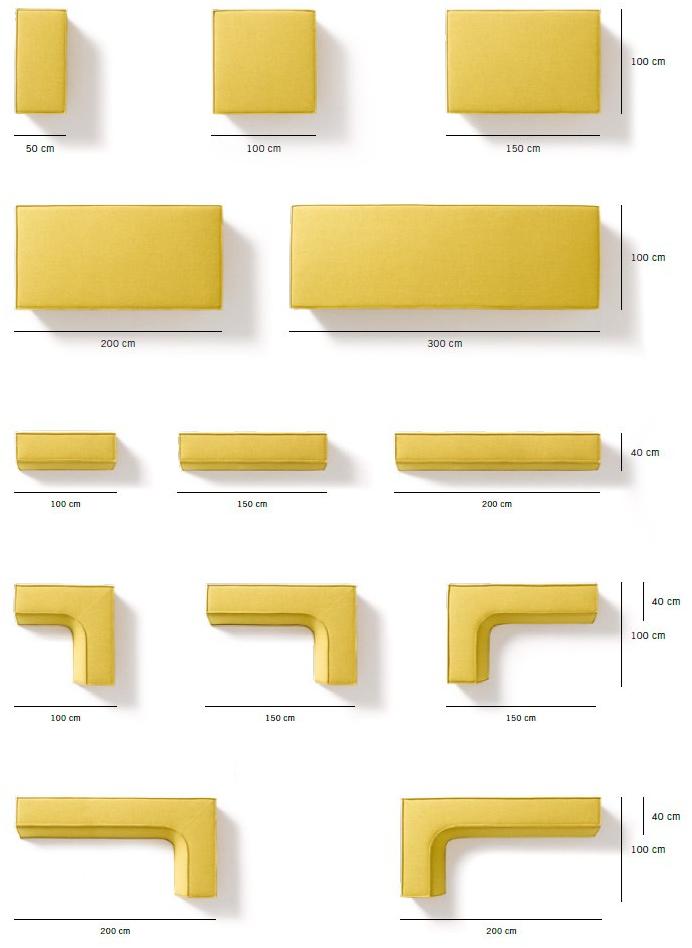COR 4-х местный тканевый диван Trio sun-id-1401200 - Вид №3
