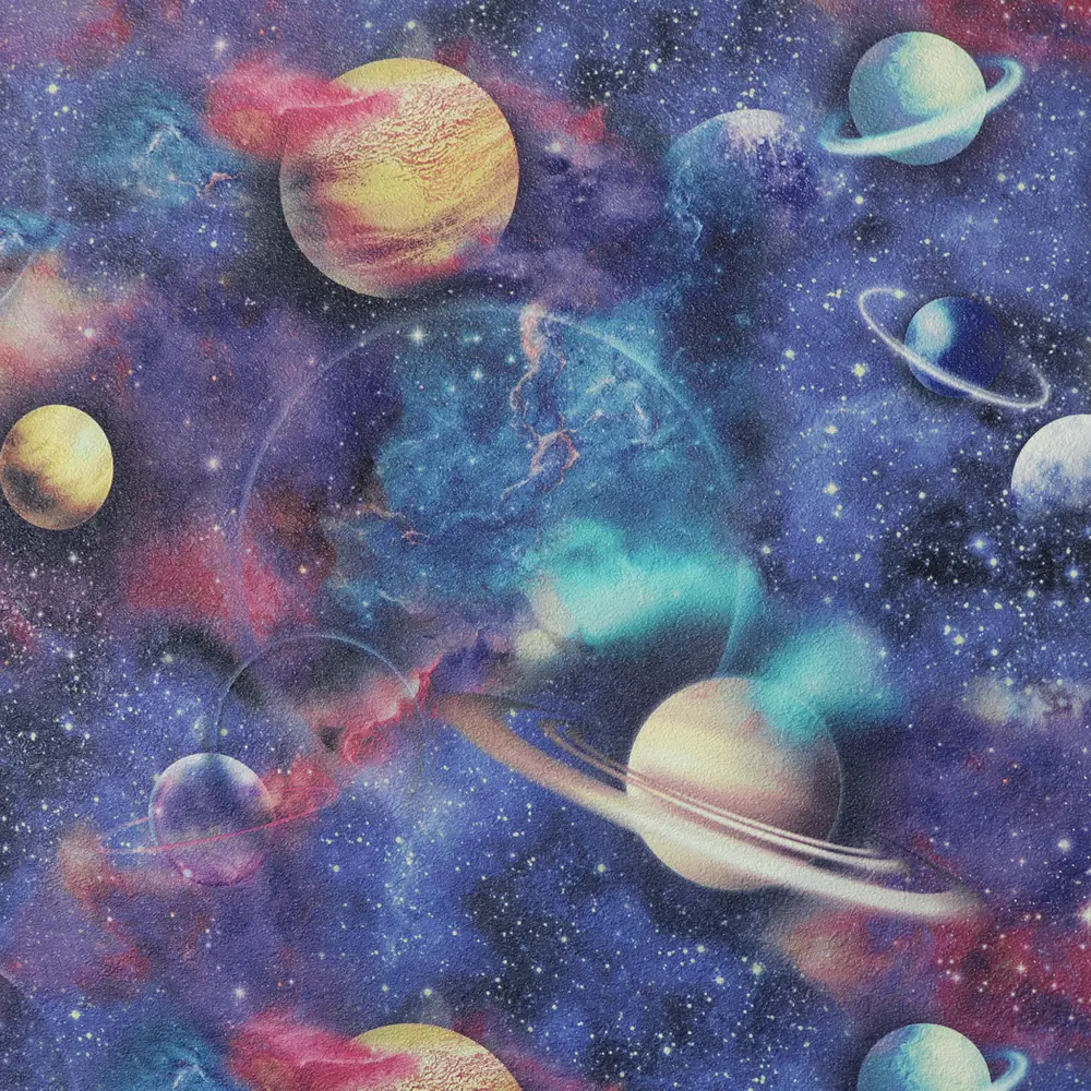 ELYSIUM Космос - Флизелиновые обои синего цвета для стильного интерьера 89346613 STLM-0821068 - Вид №1