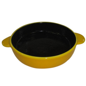 ПР0044108 Миска для животных Сковородка оранжевая керамическая 19,5х15,5х5,4 см 320мл Foxie