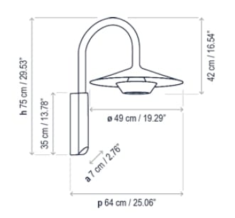 Открытый светодиодный настенный светильник Bover Fanalet ARCH-00136956 - Вид №2