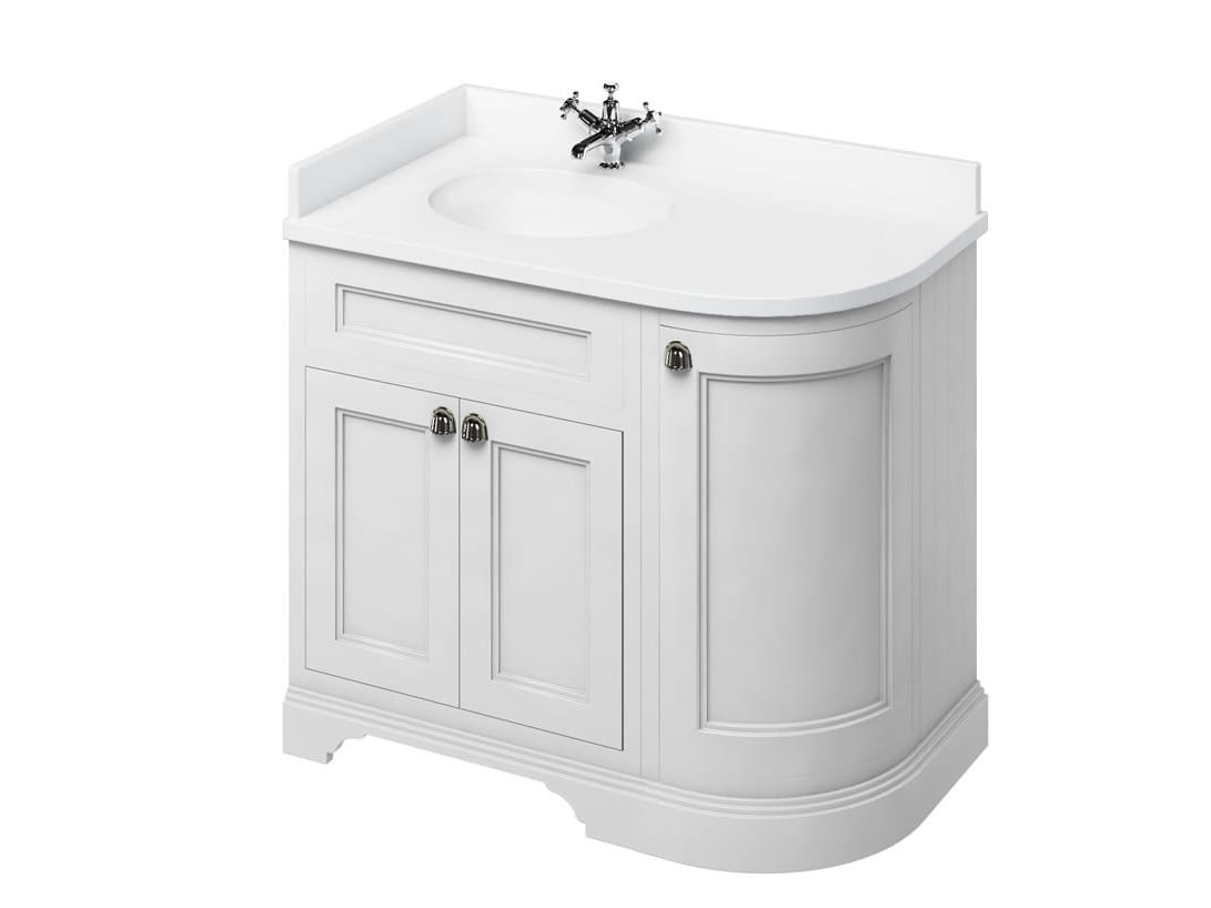 Деревянный угловой умывальник с дверцами Burlington MINERVA ARCH-00071219 - Вид №22