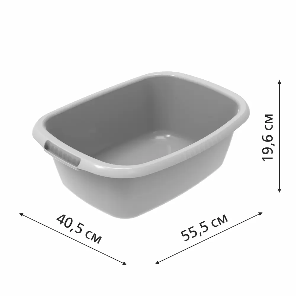 Таз хозяйственный Martika Водолей овальный 24 л серый 89416396 STLM-1564878 - Вид №4
