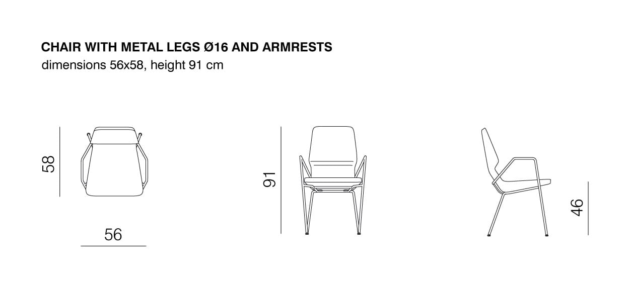 Садовый стул с подлокотниками prostoria Наклонная ARCH-00071933 - Вид №4