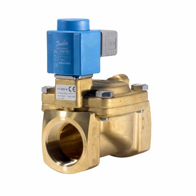 Danfoss EV220B — двухходовые электромагнитные клапаны для общей промышленности Эл.магнитный клапан ДУ40 с катушкой 220В 032U458531 