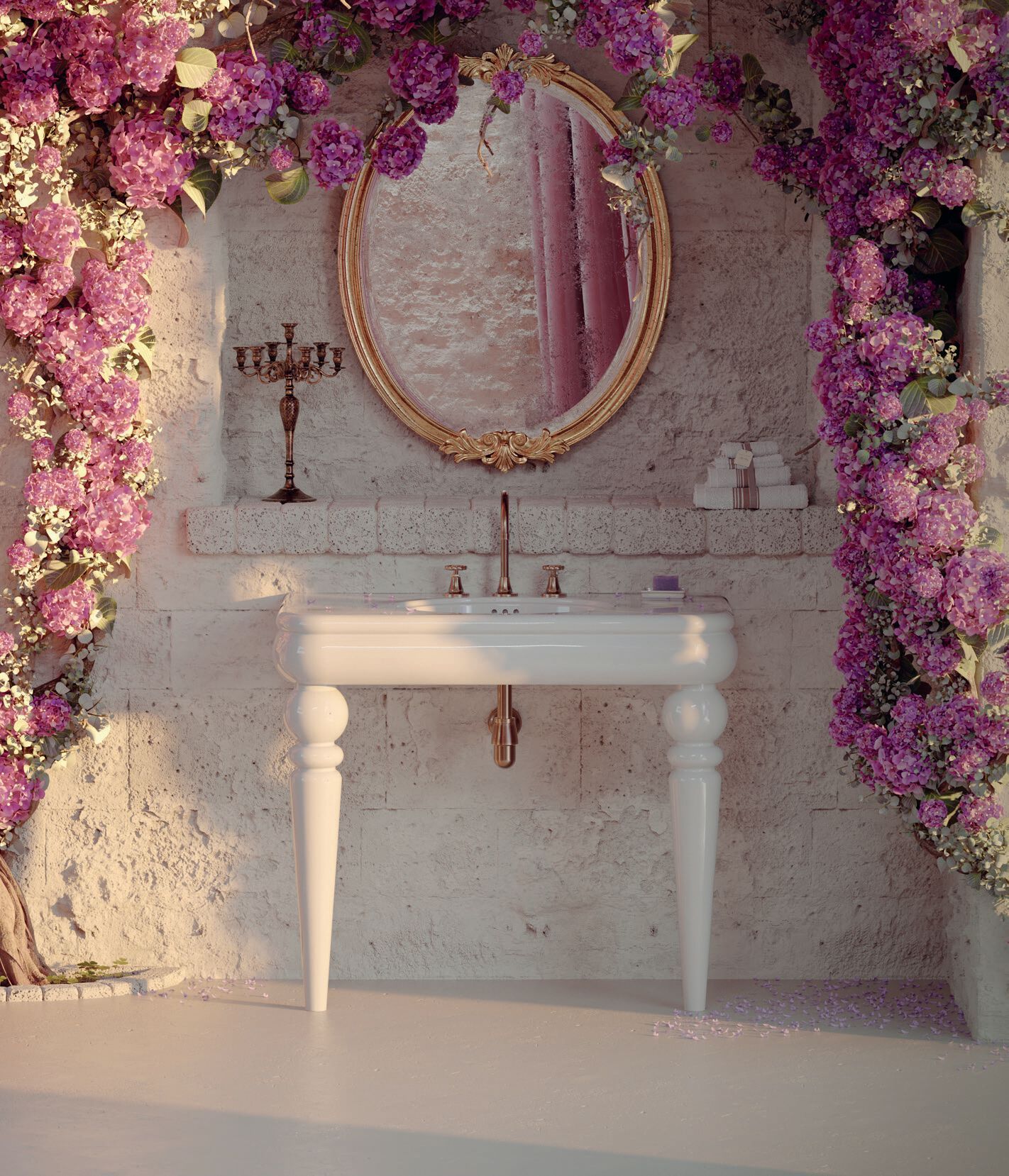 Керамическая подвесная раковина BLEU PROVENCE Romantica ARCH-00056960 - Вид №3