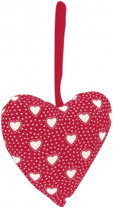Набор их двух тканевых сердец Penny red