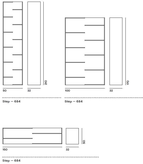 Desalto Открытый стеллаж из лакированного композитного дерева sun-id-1438600 - Вид №9