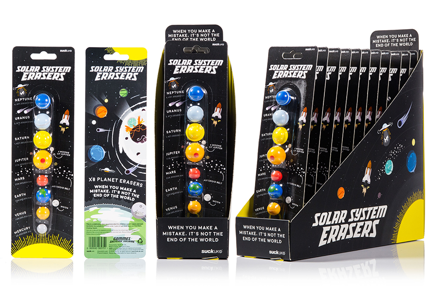 SK ERASERPLAN1 Набор ластиков «Солнечная система» Suck UK  - Вид №11