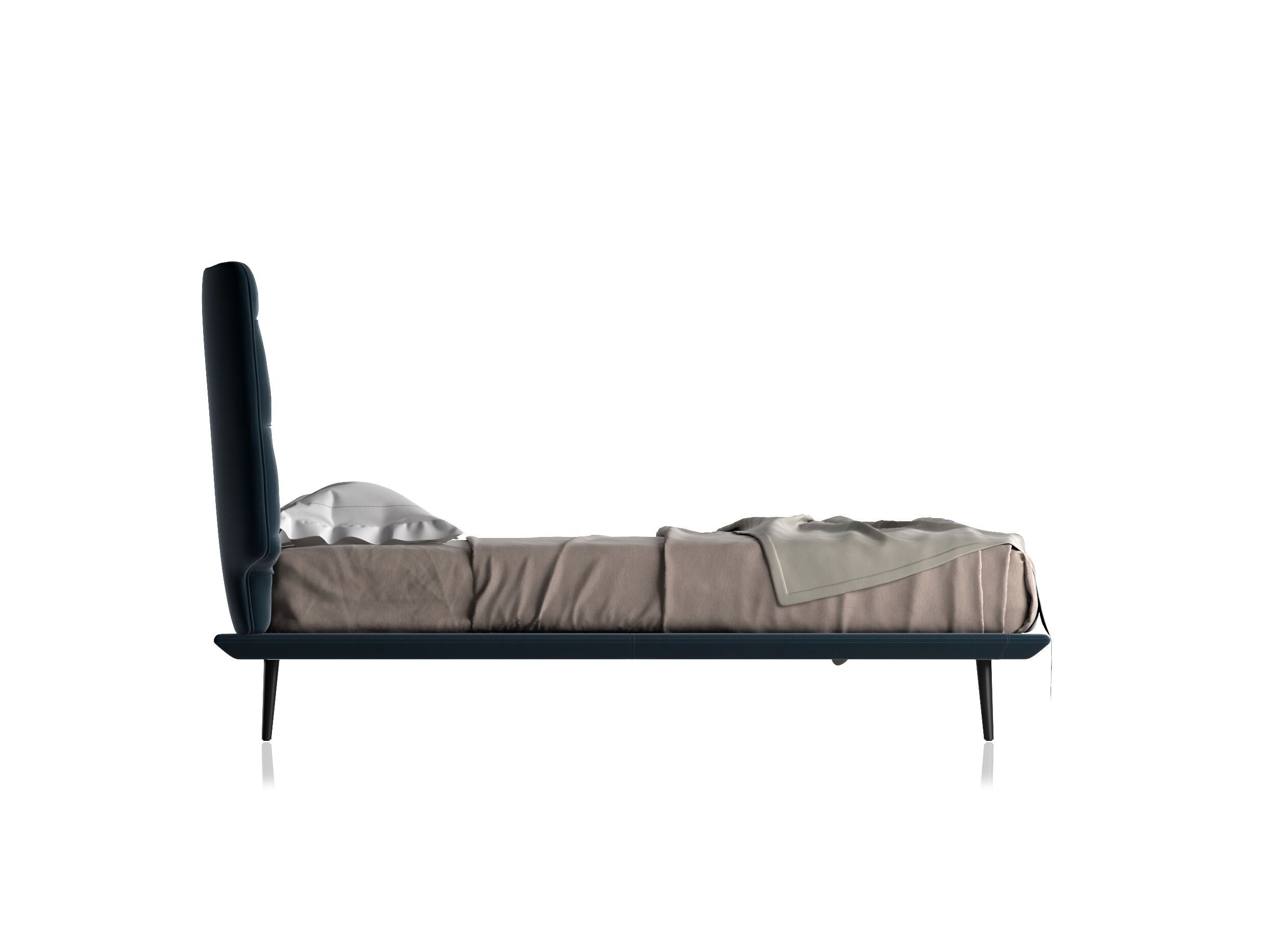 Двуспальная кровать с капитонным изголовьем Natuzzi Italia DOLCEVITA ARCH-00002922 - Вид №3