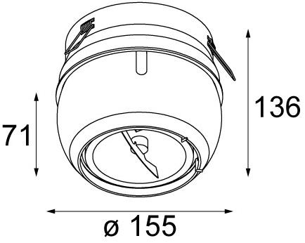 Modular Lighting Instruments Полуутопленный круглый регулируемый светильник Bolster sun-id-1364367 - Вид №4