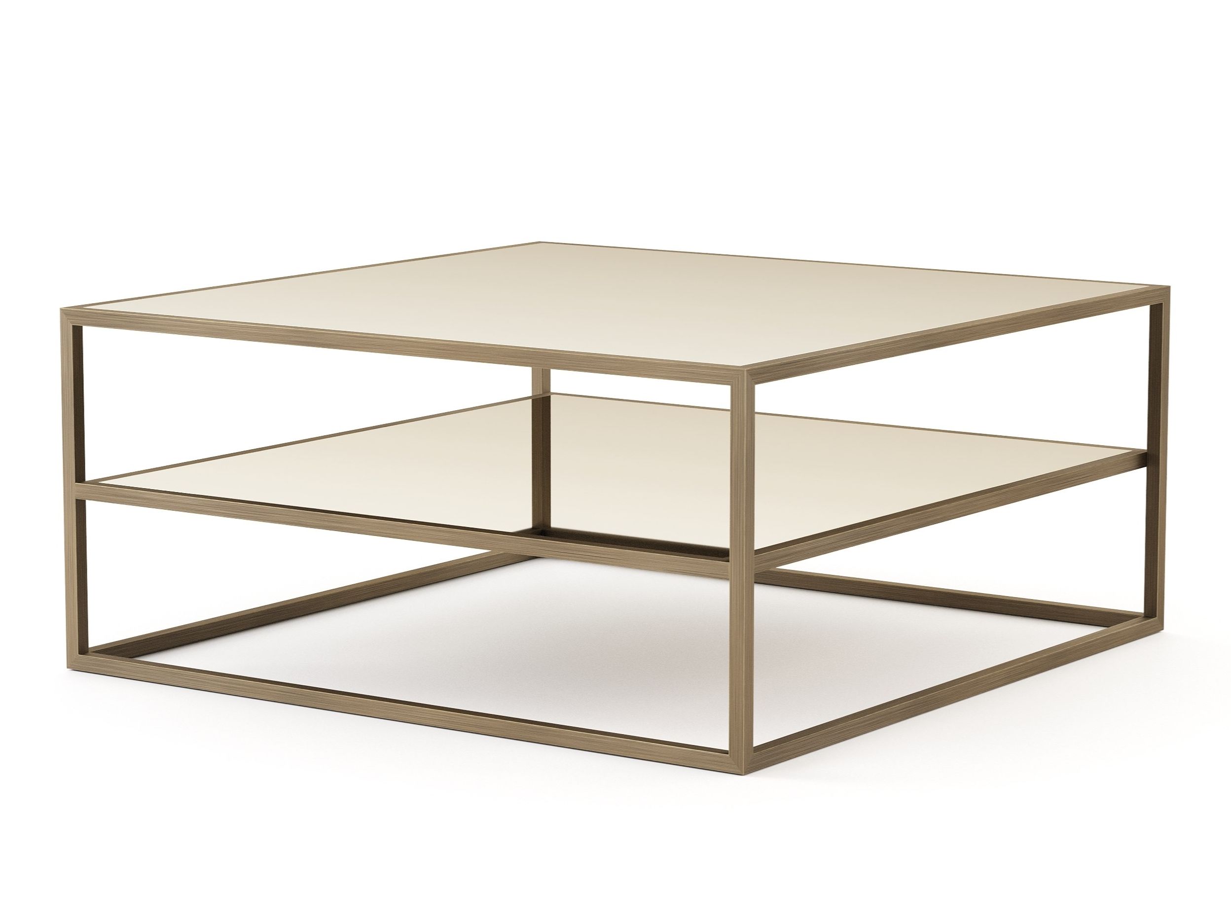 Деревянный квадратный низкий журнальный столик Stylish Club мост ARCH-00146196