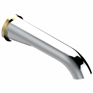 U4C-43SGB Настенный кран для раковины большого размера без Т-образного фиксатора Thg-paris Diplomate с витыми кольцами Хром/золото