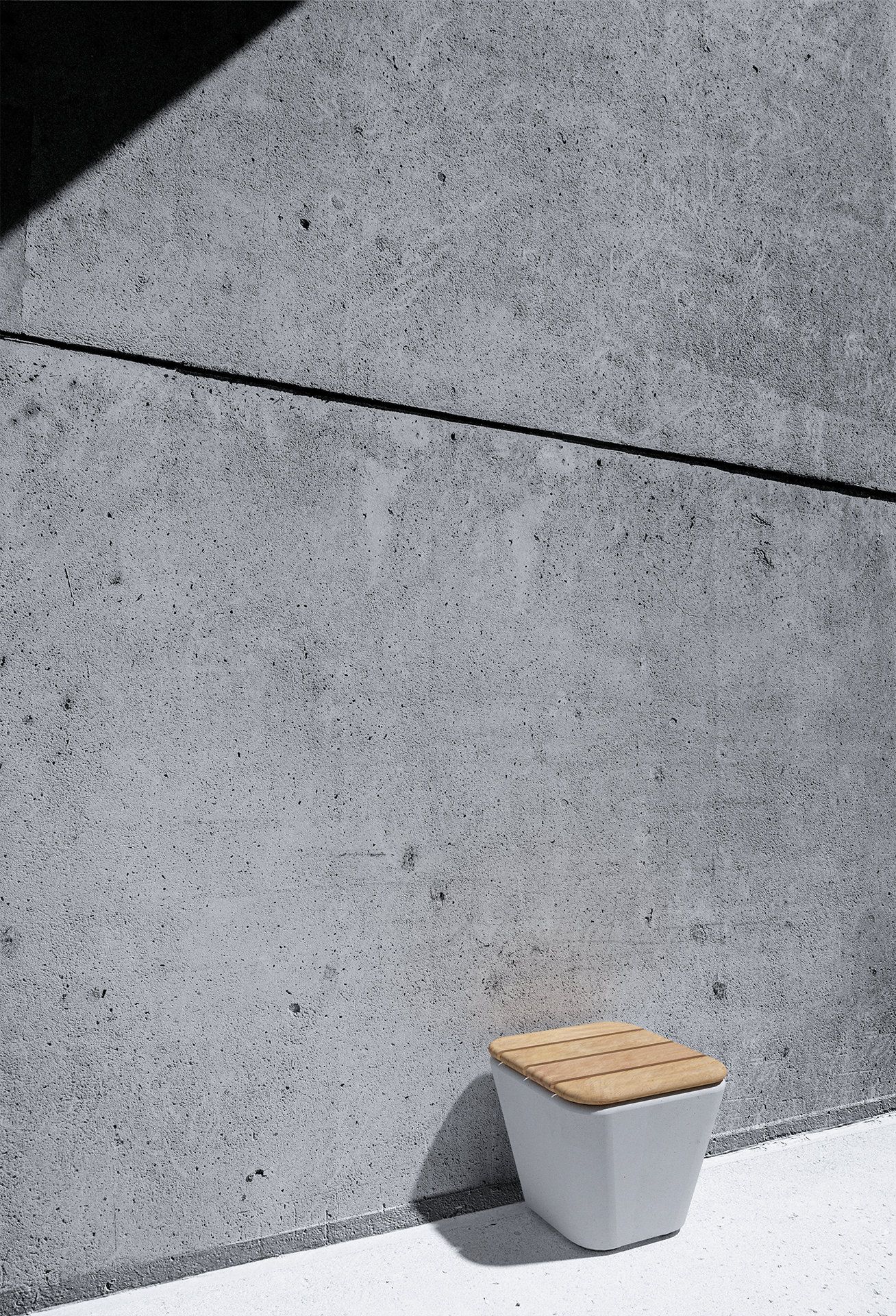 Наружное сиденье из бетона и дерева SIT Smooth ARCH-00090187 - Вид №3