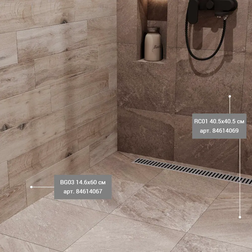 Estima Brigantina BG03 - керамогранит под дерево 14.6х60 см 84614067 STLM-0052983 - Вид №10