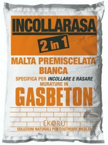 Bacchi Разглаживающий клей для газобетонных блоков Sistema costruttivo gasbeton