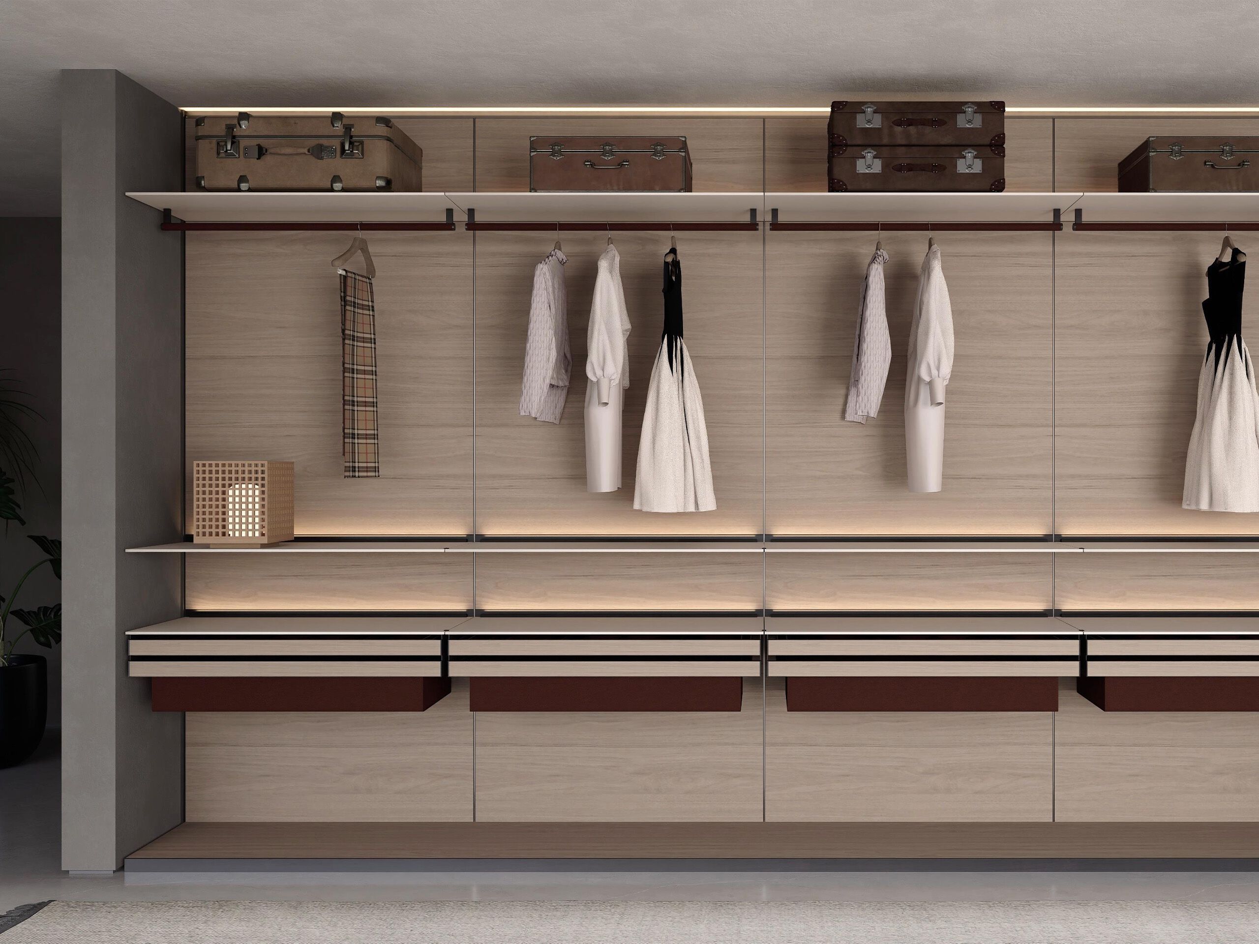 Модульная гардеробная MaxForm профиль ARCH-00036343