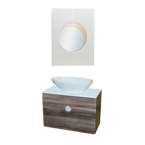 Тумба подвесная "Sole" Хром ORANGE sun-id-1516936 - Вид №2