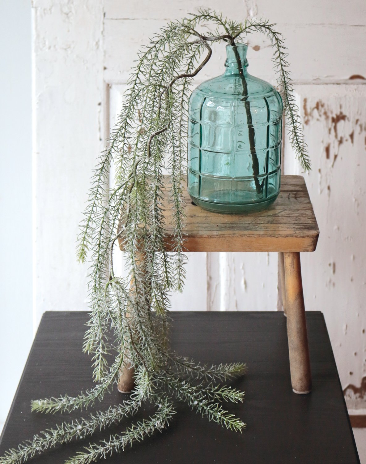 1191 819 a3 Вешалка из искусственной пихты, матовая, 120 см, матово-зеленая H-andreas  - Вид №5