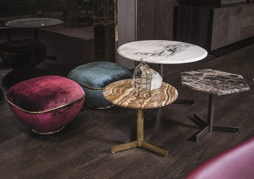 Longhi Круглый журнальный столик из мрамора Loveluxe 2019 – rhythm collection sun-id-1463976 - Вид №1