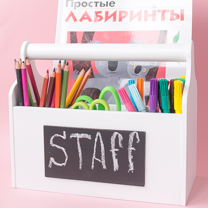 Карандашница большая бирюзовая VAMVIGVAM  282051 Голубой Santreyd  - Вид №8