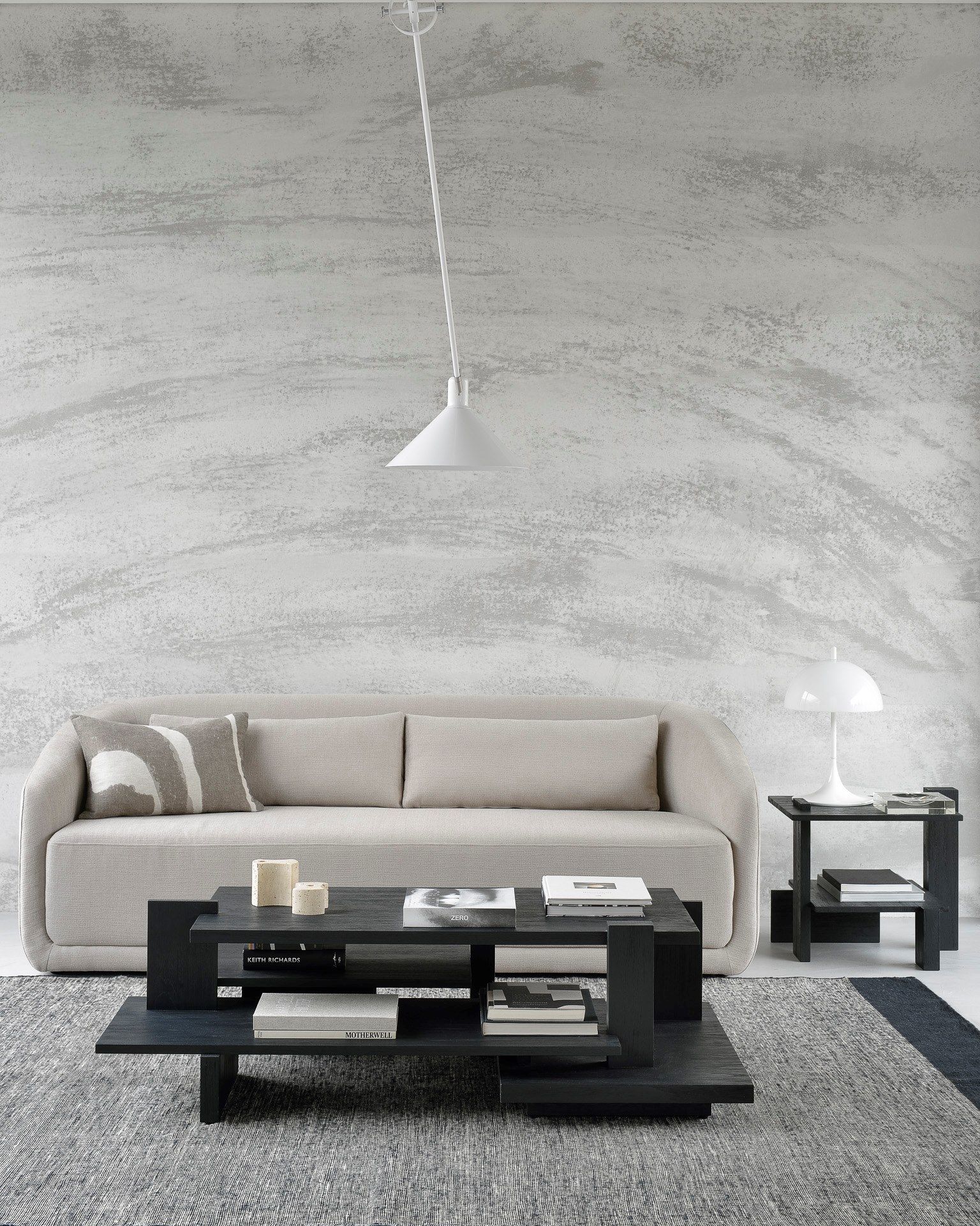 Деревянный низкий прямоугольный журнальный столик с журнальной стойкой Ethnicraft Аннотация ARCH-00084472 - Вид №8