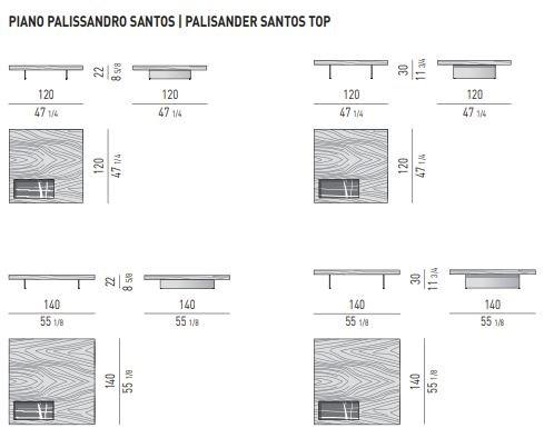 Minotti Журнальный столик из дерева и мрамора Boteco sun-id-1459217 - Вид №5