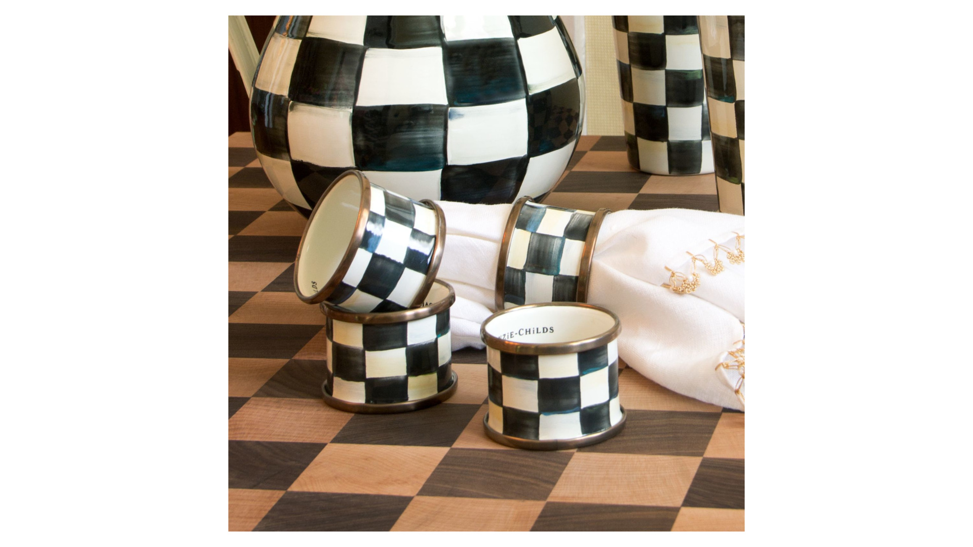 10654496 Кольцо для cалфетки Стальное Mackenzie-Childs  - Вид №1