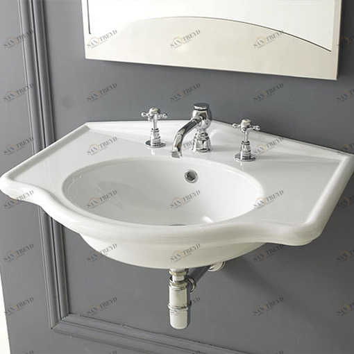 PA070000301 Подвесная раковина настенная овальная Disegno Ceramica  белая 