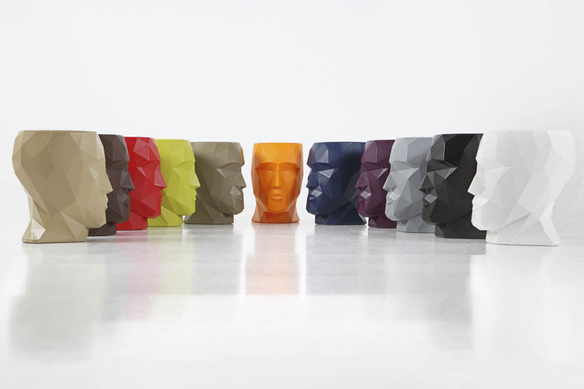 070291 Кашпо матовое оранжевое 42см Vondom Adan - Вид №2