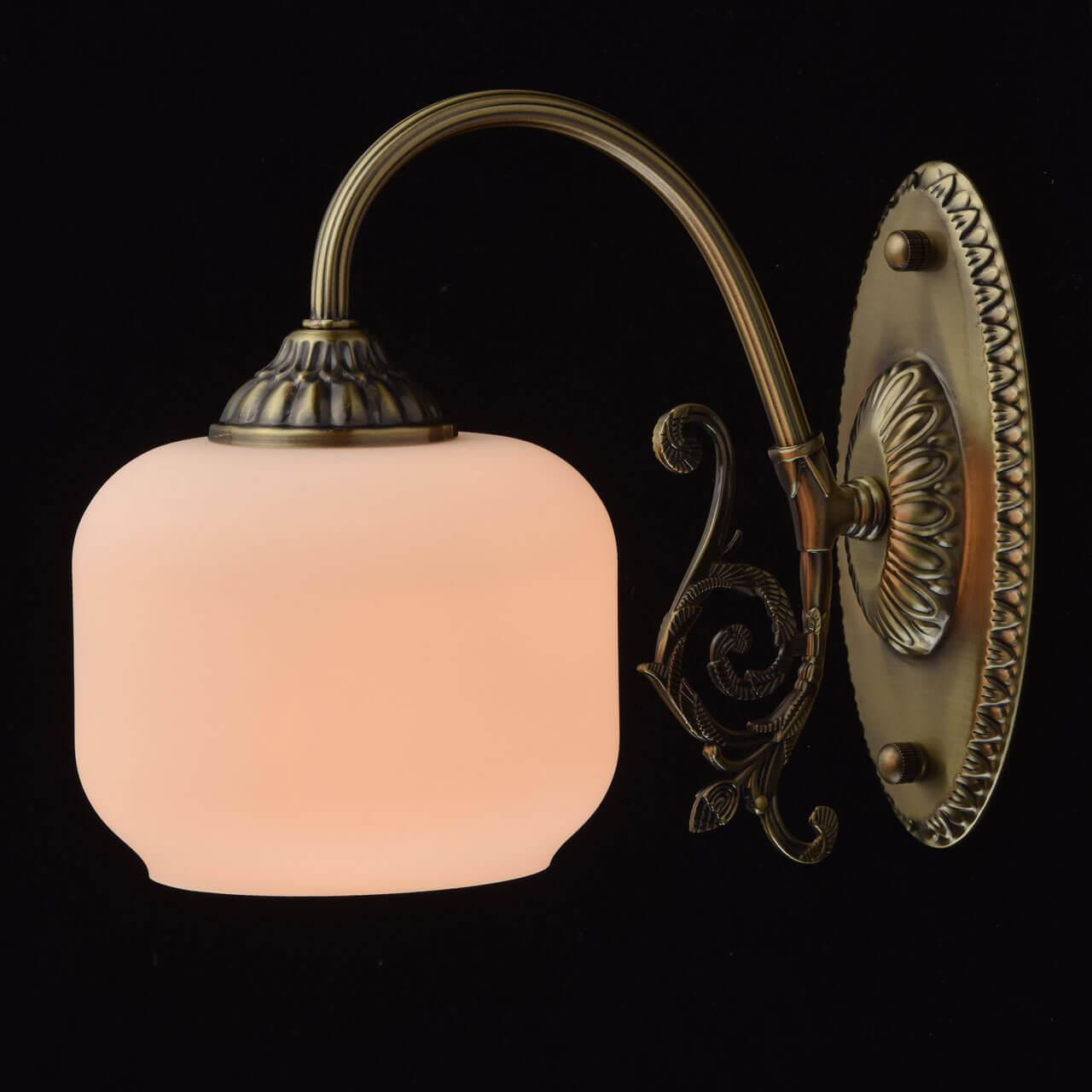 Бра со стеклянным плафоном бронзовое "Моника" 372022901 MW-LIGHT МОНИКА 00-3928101 Белый;бронза - Вид №3