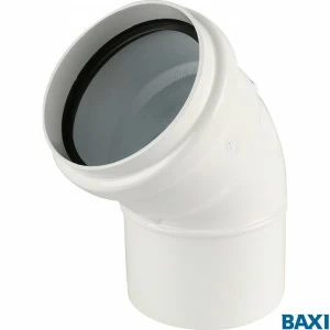 KHG71405931 Отвод полипропиленовый 45°, диам. 80 мм, HT (KHG71405931) BAXI