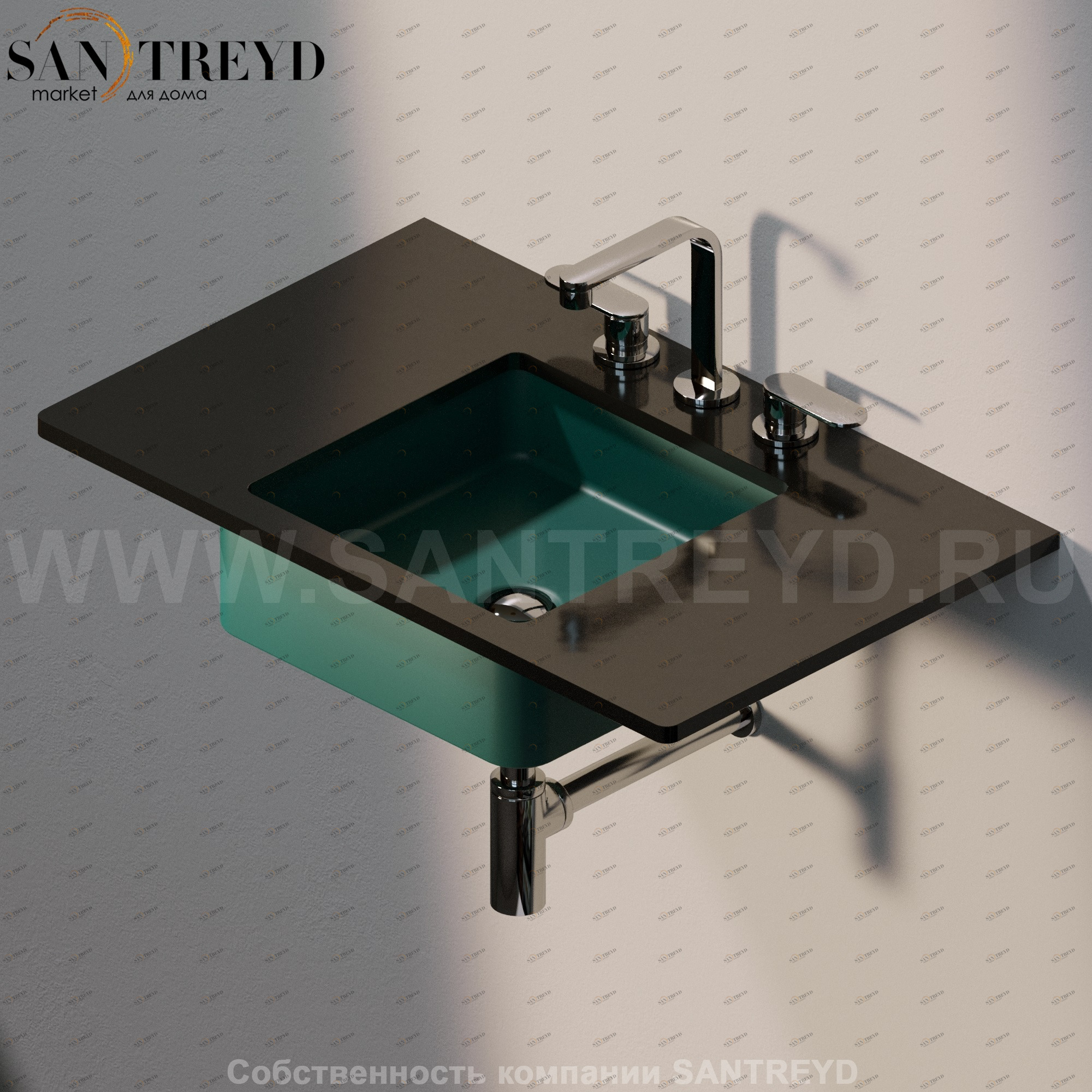 MW40SP5020 Накладная раковина под столешницу  квадратная Ceramica Flaminia Miniwash