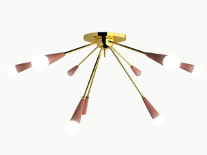 Металлический светодиодный потолочный светильник