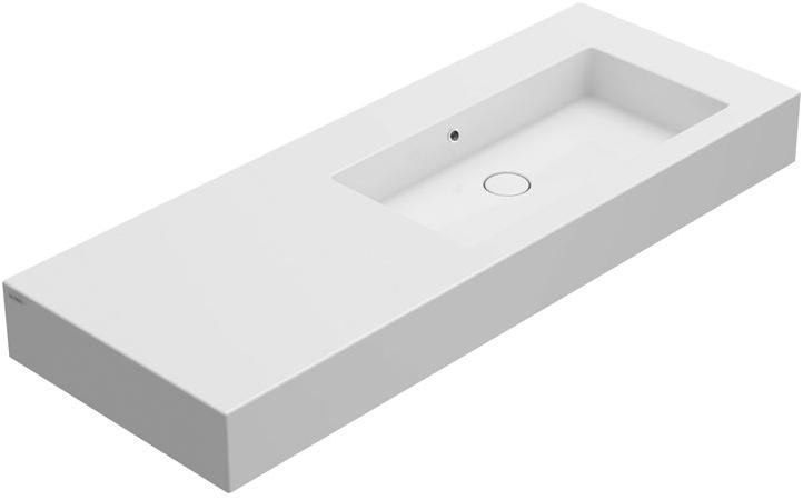 Подвесная раковина настенная овальная Ceramica Globo INCANTHO белая sun-id-1513166 - Вид №2