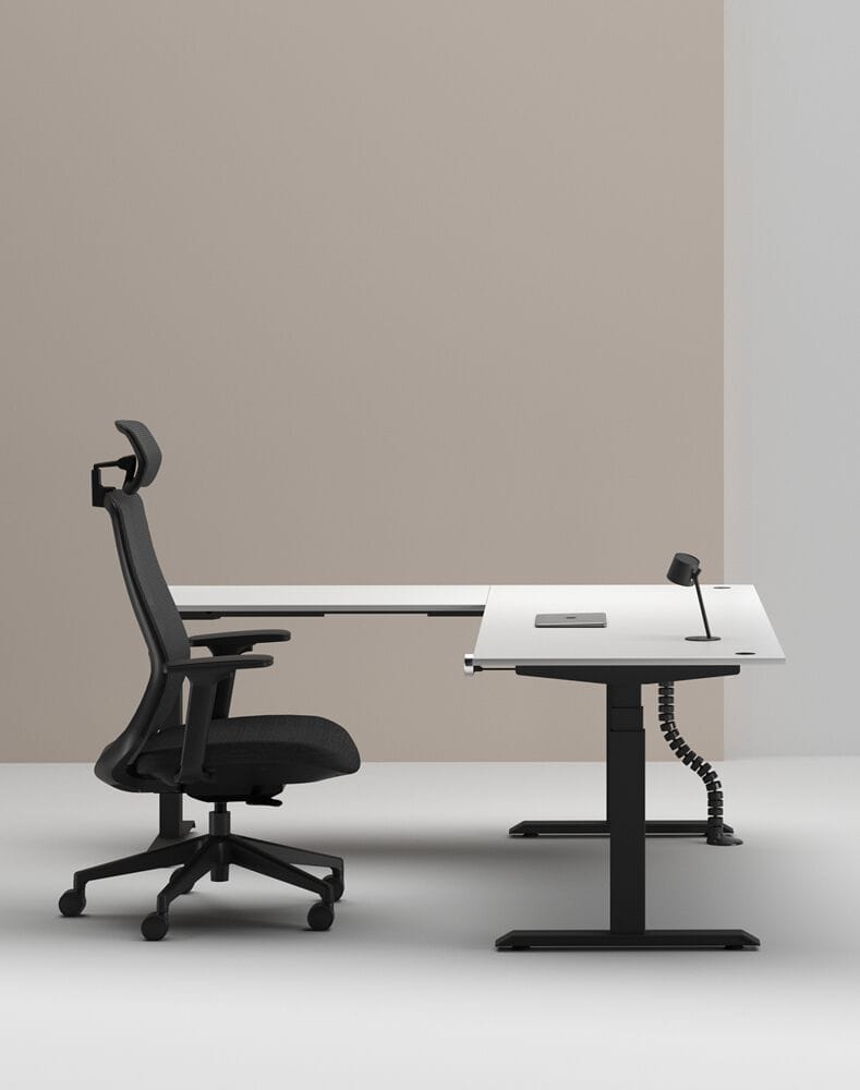 Деревянный регулируемый по высоте угловой стол с системой люверсов WORKSPACE MAX TRIPLE MOTOR ARCH-00114643 - Вид №41