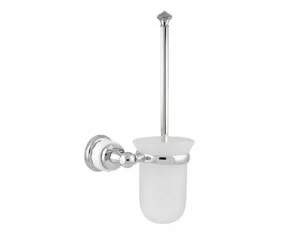 065584.N00.72 Подставка для ершика из белого фарфора Окисленная медь