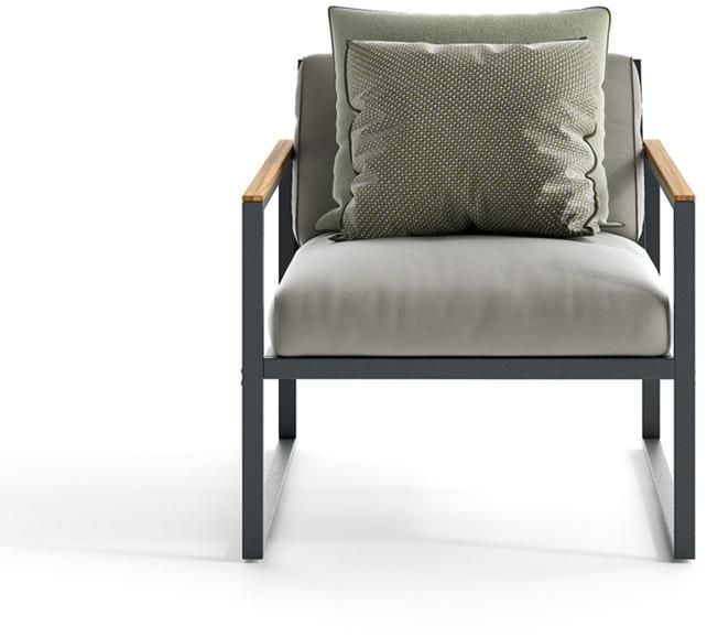 Atmosphera Садовое кресло с алюминиевыми и тканевыми подлокотниками Qubik Qu.pl - Вид №1