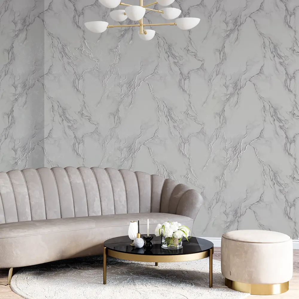 Palitra Planet Bianca - флизелиновые обои с мраморным узором 89358795 STLM-1538422 - Вид №3