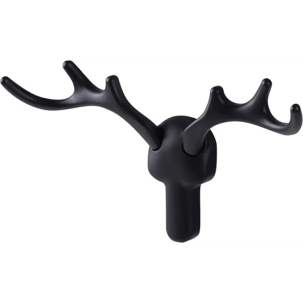 89364495 Крючок Larvij Олень, цинковый, цвет черный STLM-1005090