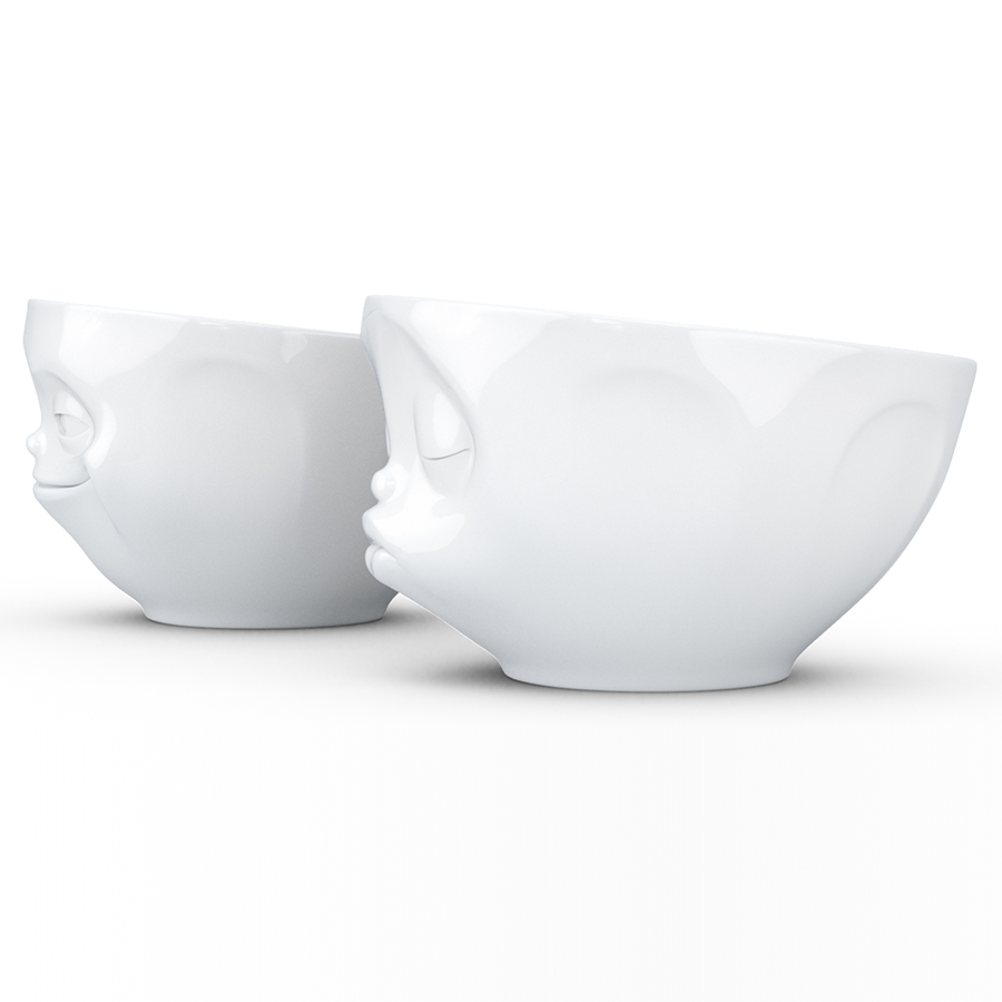 T01.22.01 Набор из 2 чаш tassen grinning & kissing 200 мл белый Tassen by FIFTYEIGHT PRODUCTS  - Вид №5